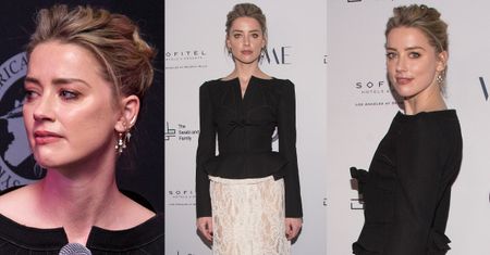 Zgrzana Amber Heard na charytatywnej ściance