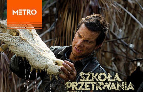 „Bear Grylls: Szkoła przetrwania” w Metro