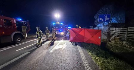 Pilne: tragedia na DK10 w Drobinie. Nie żyje 46-letnia piesza!