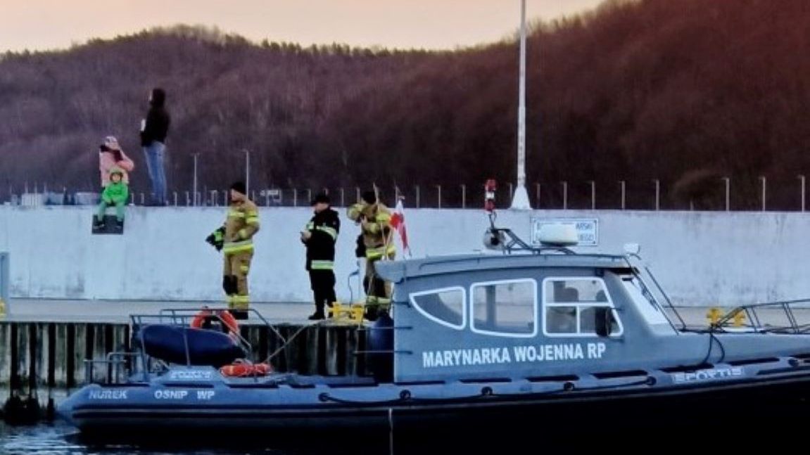 Jacht wywrócił się u wybrzeży Gdyni 