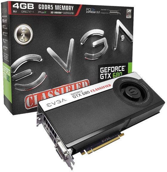 EVGA GeForce GTX 680 Classified karta graficzna zdjęcie opakowanie