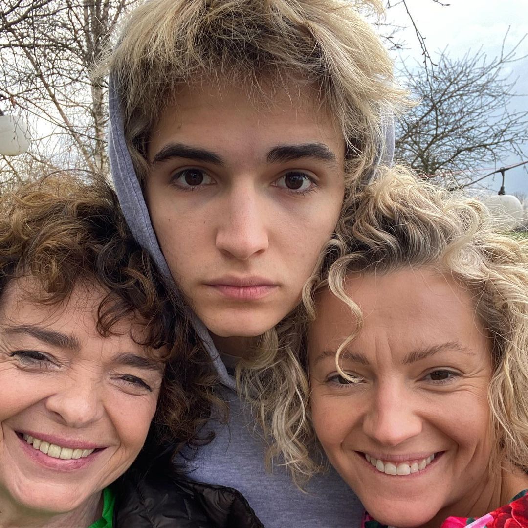 Dorota Szelągowska z synem i Katarzyna Grochola