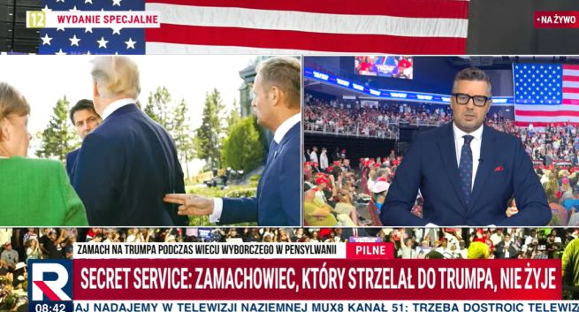 Skargi do KRRiT na TV Republika. „Sugerowanie odpowiedzialności premiera Tuska za zamach”