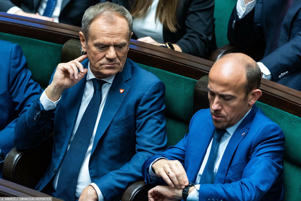 Donald Tusk i Borys Budka