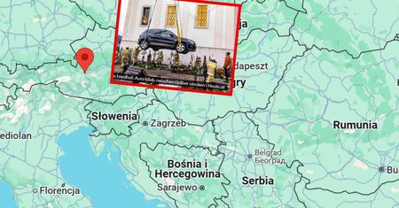 Niecodzienne sceny na cmentarzu. Auto utknęło między nagrobkami