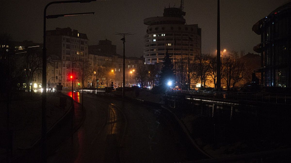 Wyłączenia prądu w Kijowie 