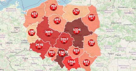 Koronawirus w Polsce. 265 nowych zakażeń. Ponad 555 tys. zgonów na świecie [Aktualna mapa]