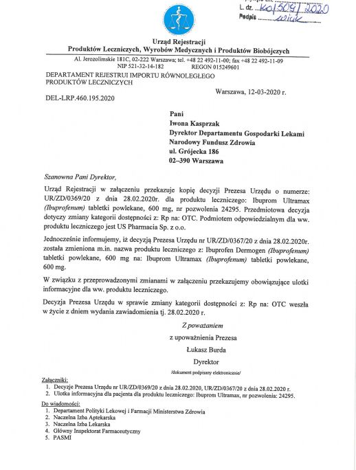 Decyzja o zmianie nazwy 