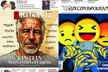Pierwsze strony "Gazety Wyborczej" i "Rzeczpospolitej"
