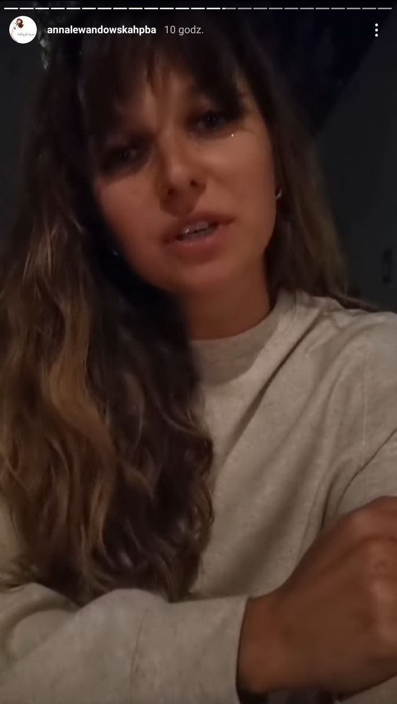 Anna Lewandowska przeprasza w serii Instastories