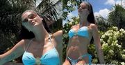 Honorata Skarbek w bikini wyłania się z basenu, prezentując wysportowaną sylwetkę. Fani komplementują: "Piękna syrena"