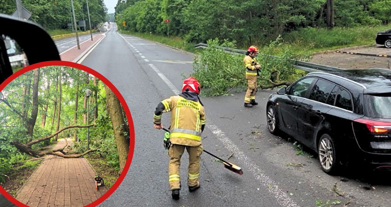 Burza nad powiatem chodzieskim. Strażacy interweniowali 9 razy w jedną niedzielę