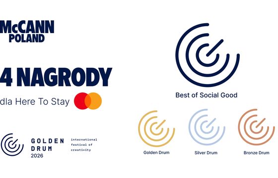 McCann Poland i Mastercard z czterema nagrodami na Golden Drum 2026