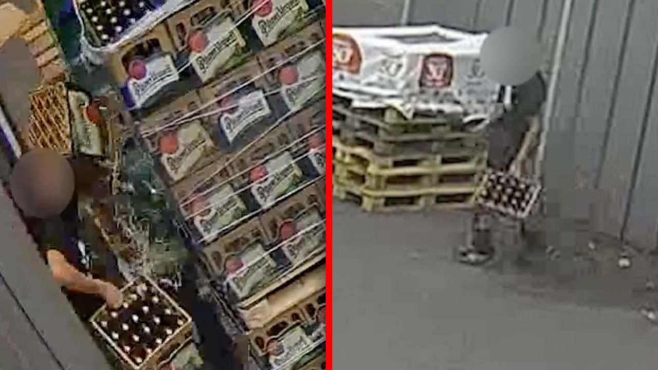 Próbował ukraść piwo z supermarketu. Zabawne nagranie z Czech
