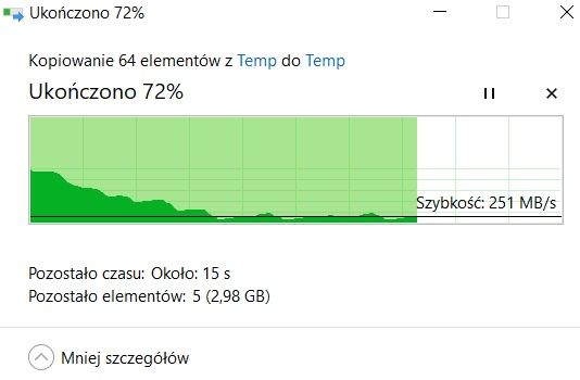 Lenovo Legion Y530 - Transfer dysku