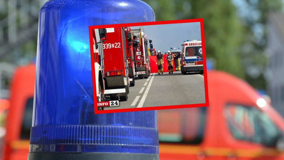 Jedna ofiara śmiertelna i wielu rannych w wypadku na dk 11
