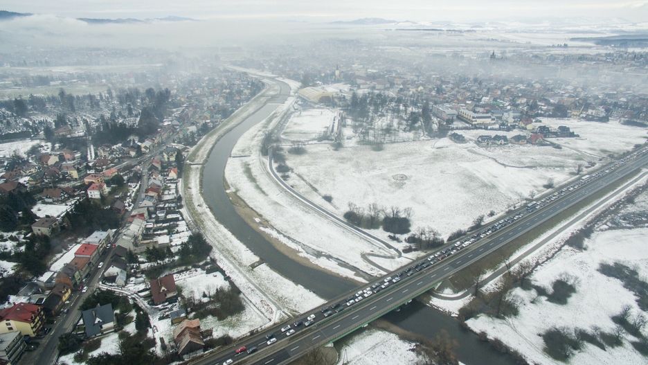Gigantyczne korki na Zakopiance. Turyści wracają z Zakopanego