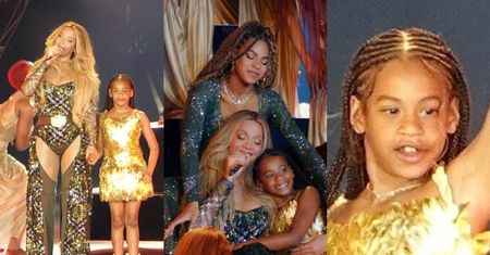 7-letnia córka Beyonce debiutuje z matką na scenie. Fani zachodzą w głowę: "A gdzie jej BLIŹNIAK?!"