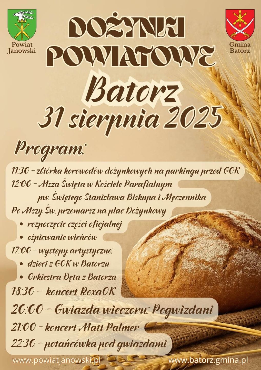 Dożynki Powiatu Janowskiego w Batorzu