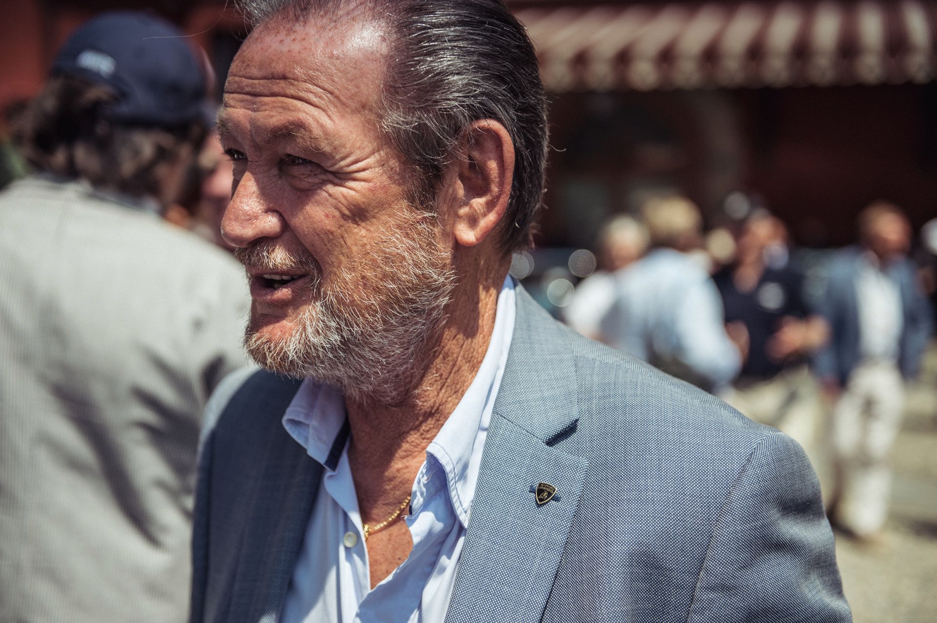 "Mr. Lamborghini", czyli Valentino Balboni - wieloletni kierowca testowy marki.
