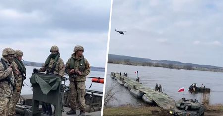 Wielkie manewry NATO w Polsce. Moment przeprawy przez Wisłę