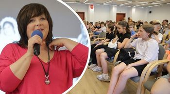 Trwa Świętokrzyski Festiwal Literacki. Edyta Jungowska, czyli Bożenka z "Na dobre i na złe" z wizytą w Kielcach. Zobacz zdjęcia