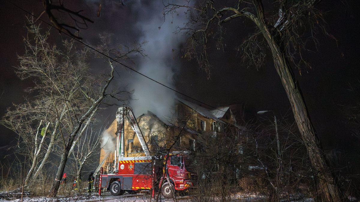 Skutki rosyjskiego ataku na Kijów