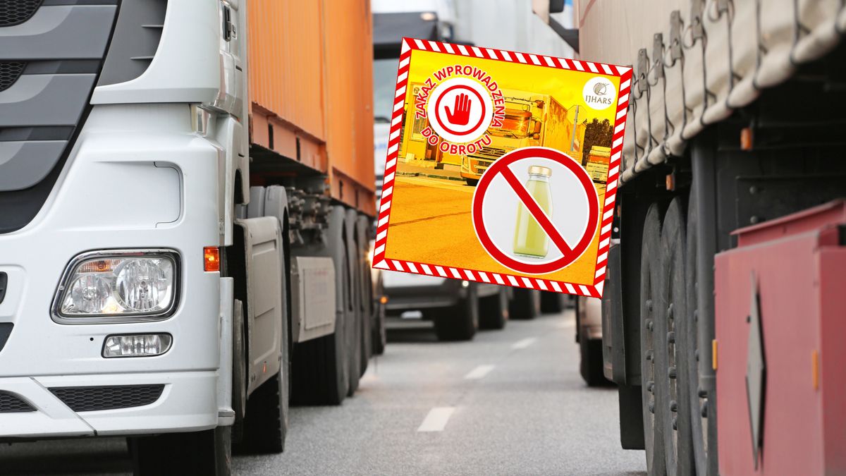 Służby zatrzymały soki z Ukrainy