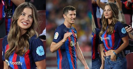 Anna Lewandowska odsłania umięśniony brzuch, kibicując Robertowi na meczu FC Barcelona (ZDJĘCIA)