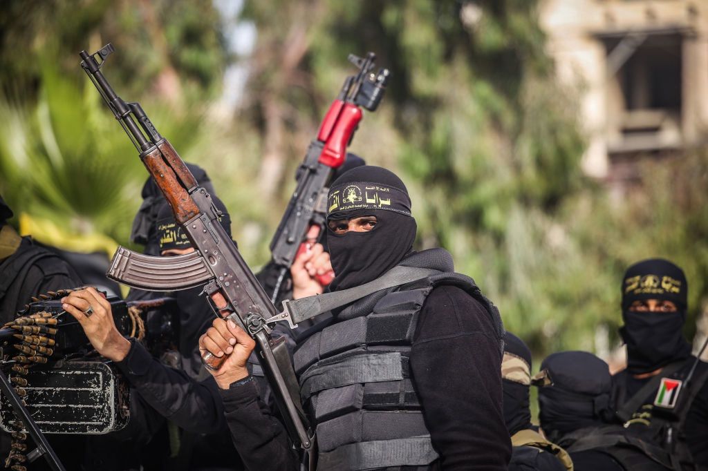 Dżihadyści z palestyńskiej bojówki, czerwiec 2020