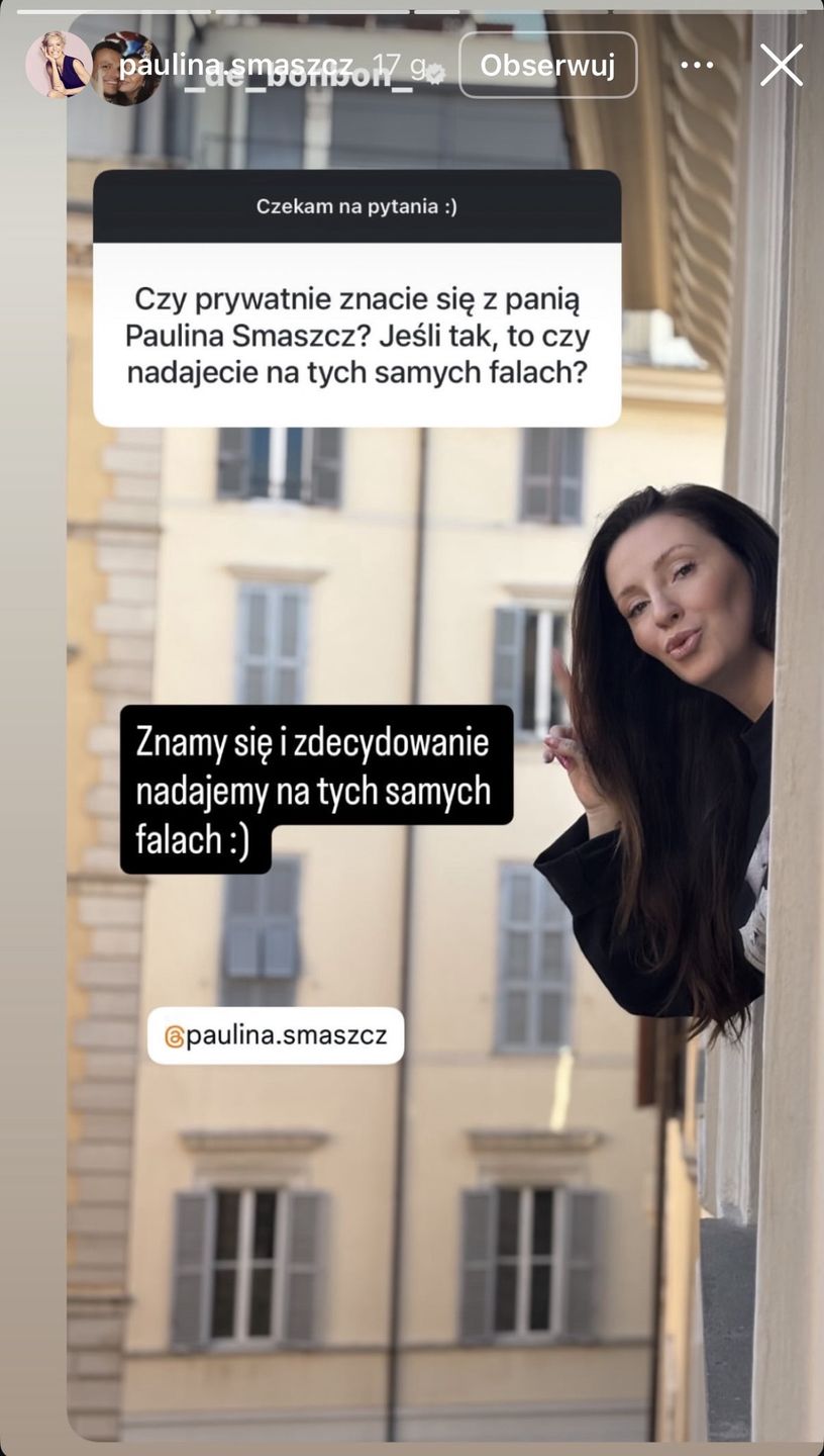 Dominika Serowska o znajomości z Pauliną Smaszcz