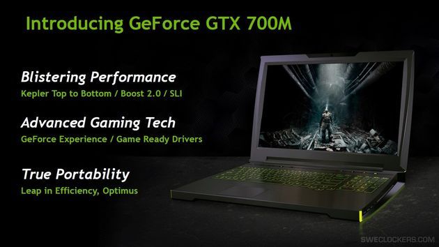 Nvidia GeForce GTX 700M karty graficzne premiera slajd