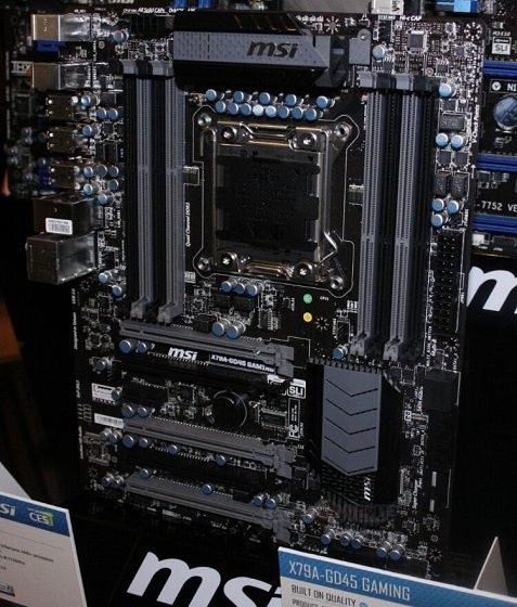 MSI X79A-GD45 Gaming płyta główna prezentacja na targach CES 2013
