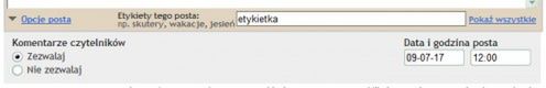 Jak tworzyć posty przyklejone na Bloggerze? 4