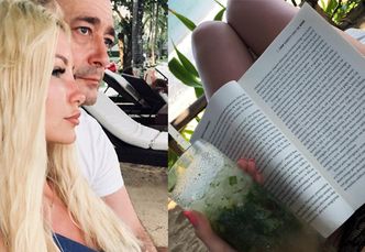 Roxi Gąska w "raju" pozuje z książką o... PASOŻYTACH W MÓZGU! (FOTO)
