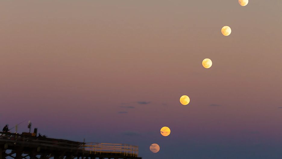 Półcieniowe zaćmienie Księżyca z 2017 r., widok z Florydy