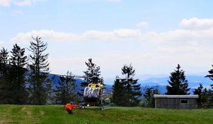 Beskidy. Zawały, rany cięte i wypadki rowerzystów. GOPR i LPR mają pełne ręce roboty