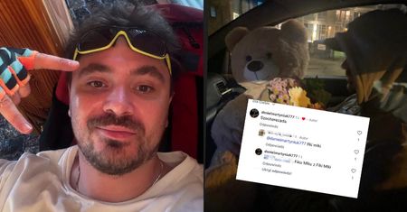 Daniel Martyniuk z misiem i bukietem kwiatów u boku NOWEJ DZIEWCZYNY? "Fiku Miku z Fiki Miki" (FOTO)
