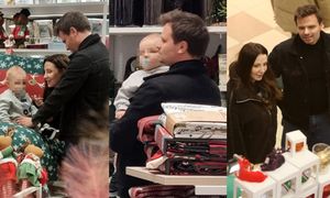 Marcin Hakiel i Dominika Serowska na świątecznych zakupach z synkiem. Mały Romeo jest oczkiem w głowie taty (ZDJĘCIA)