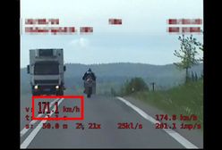 Podkarpacie. 24-latek na przejażdżce motocyklem stracił 31 punktów [WIDEO]