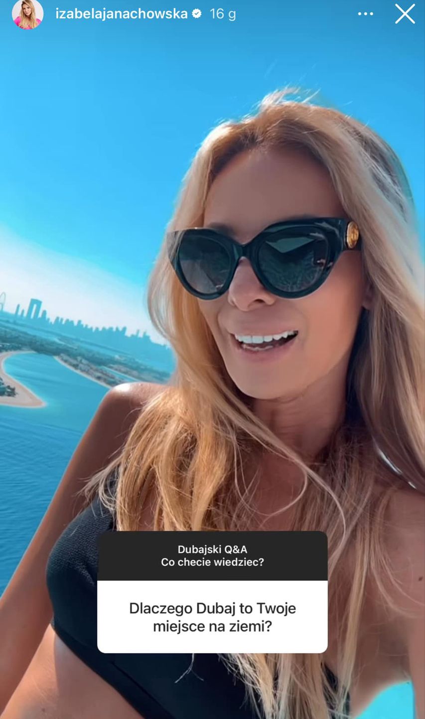 Izabela Janachowska w Dubaju