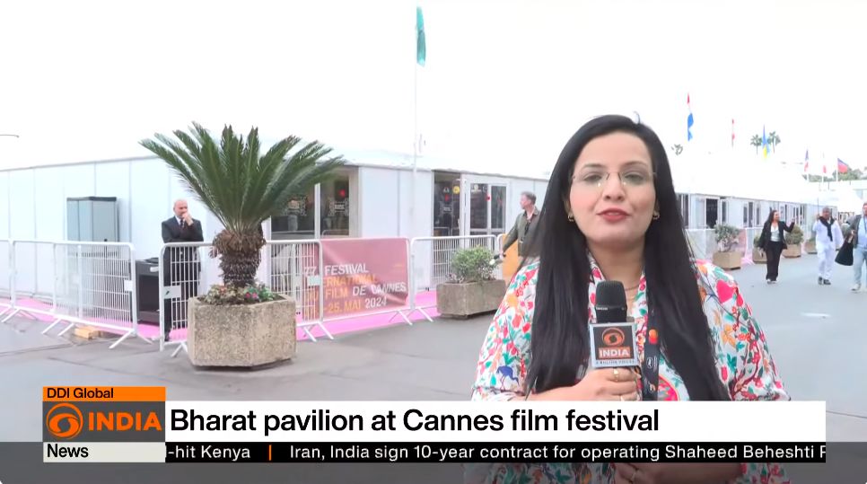 Bharat Pavilion w relacji publicznego nadawcy w Indiach