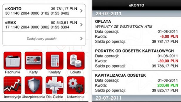 Aplikacje transakcyjne mBanku na iPada oraz iPhone’a 1