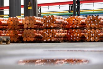 Ceny miedzi w dół. "Czerwone złoto" odbiło się od kolejnej granicy