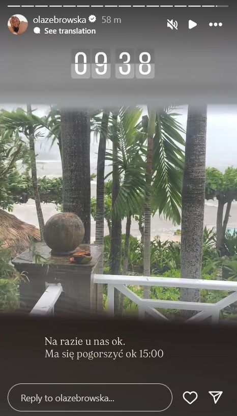 Żebrowscy szykują się na nadejście huraganu Melissa