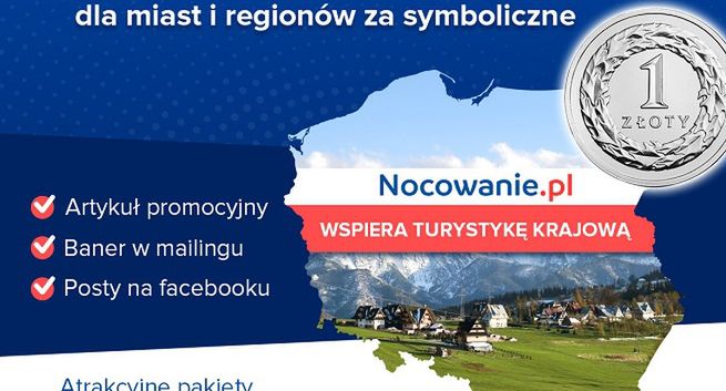 Nocowanie.pl za złotówkę pokaże reklamy miast i regionów Polski