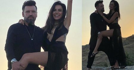 Natalia Siwiec z mężem Mariuszem pozują w klapkach na greckiej skale. Ryzykanci? (FOTO)