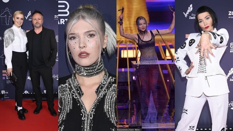 Fryderyki 2022. Gwiazdy pozują na czerwonym dywanie