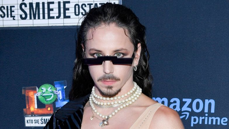 Michał Szpak na premierze show "LOL: Kto się śmieje ostatni"