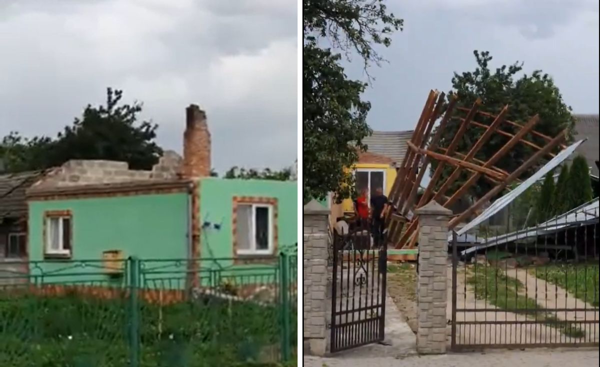 Pozrywane dachy, uszkodzone budynki. Efekty nawałnic nad Polską